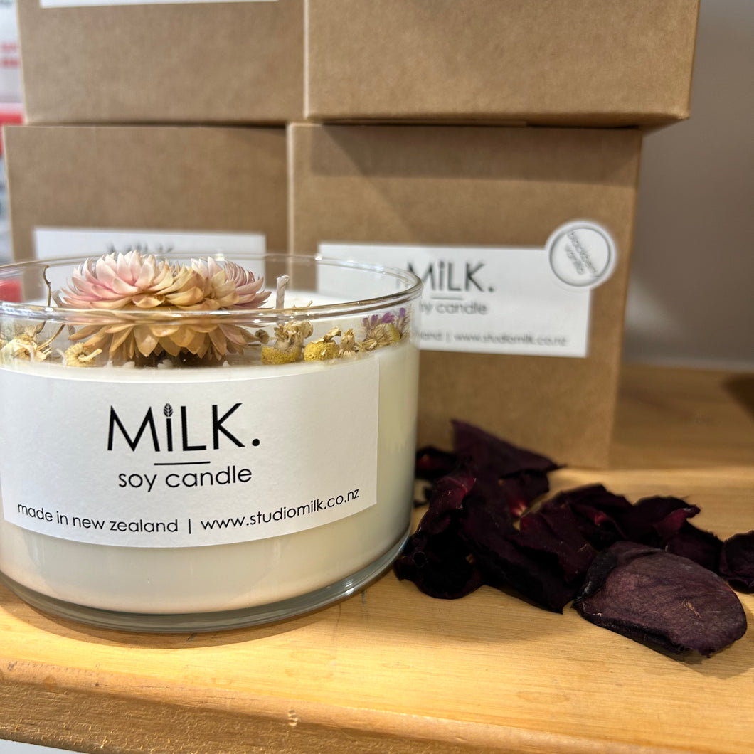 Milk Boho Bowl Candle - Blackberry & Vanilla
