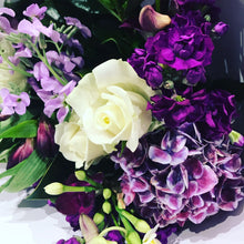 Florist Choice Bouquet of Flowers - Purple and White
