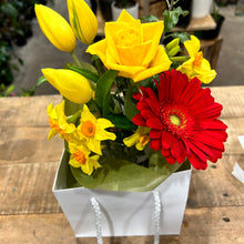 Bottle Jar & Posy of Flowers - Gift Bag