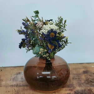 Mini Dried Floral Posy & Donny Vase