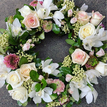 Round Funeral or Remembrance Wreath