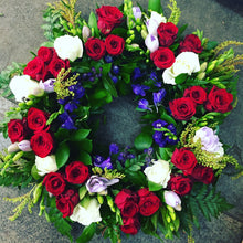 Round Funeral or Remembrance Wreath